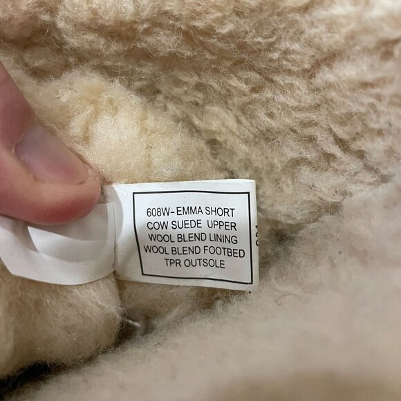 Bearpaw Emma Short Boots Women's Size 6 Wool Blend Lining Gray Color Winter Cozy - Picture 5 of 9